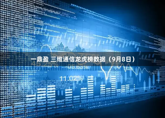 一鼎盈 三维通信龙虎榜数据（9月8日）
