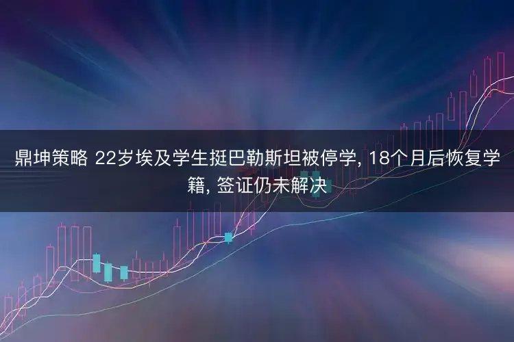 鼎坤策略 22岁埃及学生挺巴勒斯坦被停学, 18个月后恢复学籍, 签证仍未解决