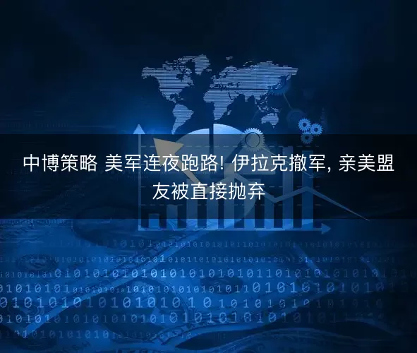 中博策略 美军连夜跑路! 伊拉克撤军, 亲美盟友被直接抛弃